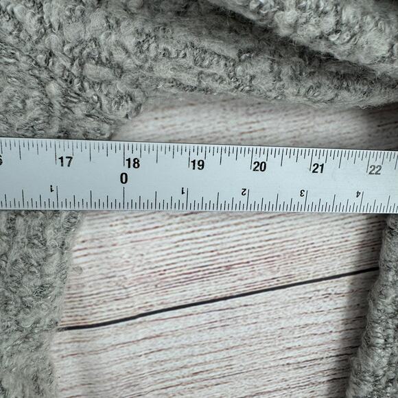 Angel of the North Anthropologie Cowl Neck Wool Blend Sweater Womens M Gray - Picture 11 of 13